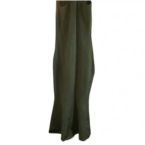 Brandon Maxwell Racerback Bodycon Midi Dress Green Size Small - Picture 10 of 10